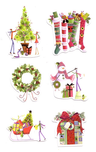 Half Price Christmas Die Cut Embellishments (36pcs)