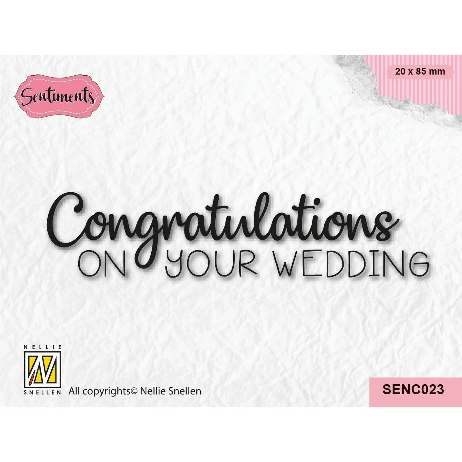 Nellie Snellen Clear Stamp - Congratulations