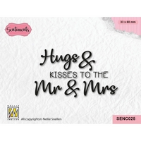 Nellie Snellen Clear Stamp - Hugs & Kisses