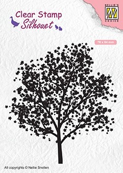 Nellie Snellen Clear Stamp Silhouette - Tree