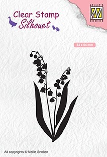 Nellie Snellen Clear Stamp Silhouette - Lily of the Valley