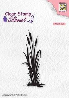 Nellie Snellen Clear Stamp Silhouette - Bulrushes 2