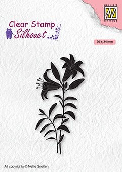 Nellie Snellen Clear Stamp Silhouette - Lily