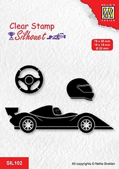 Nellie Snellen Clear Stamp Silhouet - Formula One Serie 1