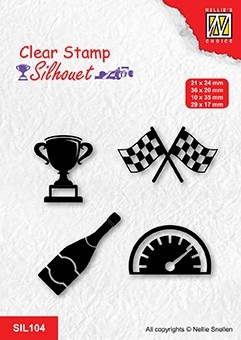 Nellie Snellen Clear Stamp Silhouet - Formula One Serie 3