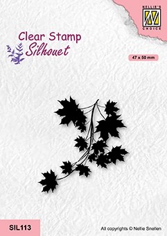 Nellie Snellen Clear Stamp Silhouette - Maple Branch