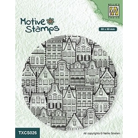NEW Nellie Snellen Motive Clear Stamps - Dancing Houses